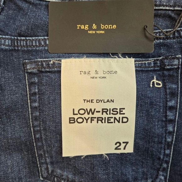 ⭐️NWT Rag & Bone Blue Relaxed Jeans Classic Style - Picture 6 of 9
